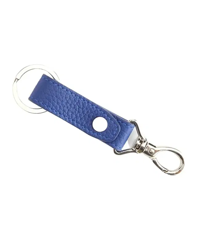 Royce New York Monogrammed Leather Valet Key Chain