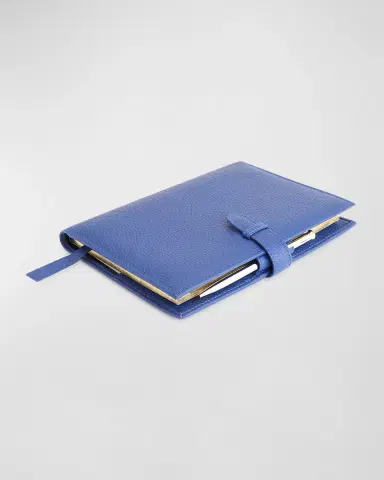 ROYCE New York Monogrammed Leather Executive Journal with Rollerball Pen | Thumbnail 2