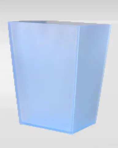 Mike & Ally Frosted Ice Wastebasket and Liner | Thumbnail 2