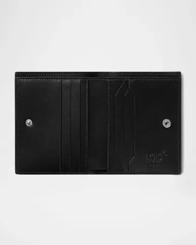 Montblanc Men's Meisterstück Leather Compact Bifold Wallet | Thumbnail 2 Montblanc Men's Meisterstück Leather Compact Bifold Wallet | Thumbnail 2