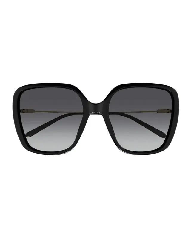 Square Acetate and Metal Sunglasses
