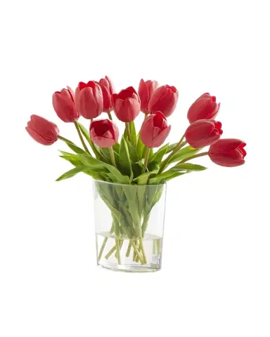 John-Richard Collection Real Touch Spring Tulips Arrangement | Thumbnail 1