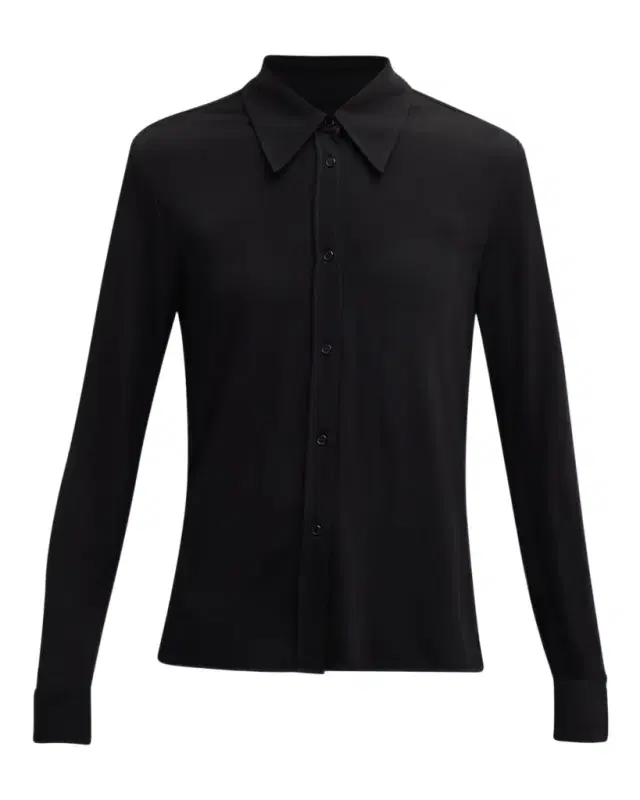 Celestine Mesh Button-Front Shirt