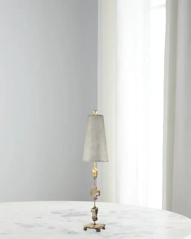 Lucas McKearn Fragment Table Lamp in Bone Finish