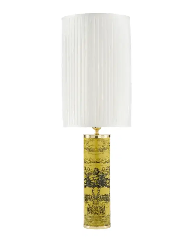 FORNASETTI Cylindrical Pleated Lampshade