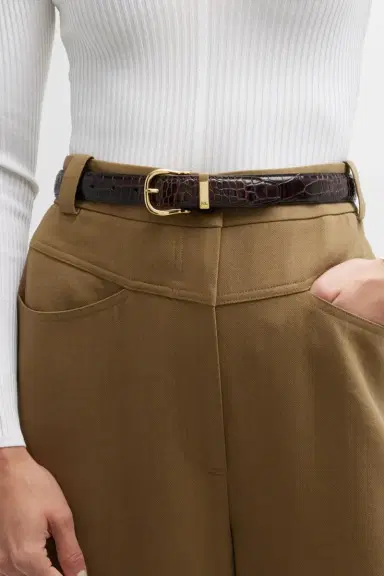Nili Lotan Louise Leather Belt | Thumbnail 5