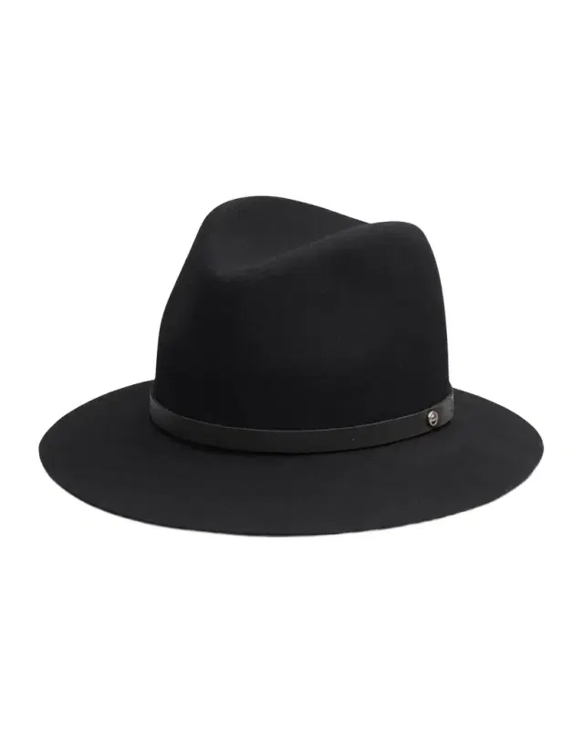 rag & bone Wool Fedora With Leather Band