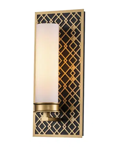 Lucas McKearn Ziggy 1-Light Bath Bar Sconce in Lacquered Gold | Thumbnail 1 Lucas McKearn Ziggy 1-Light Bath Bar Sconce in Lacquered Gold | Thumbnail 1