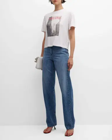 Emporio Armani Relaxed Straight-Leg High-Rise Jeans | Thumbnail 3 Emporio Armani Relaxed Straight-Leg High-Rise Jeans | Thumbnail 3