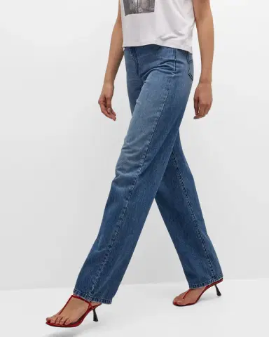 Emporio Armani Relaxed Straight-Leg High-Rise Jeans | Thumbnail 7 Emporio Armani Relaxed Straight-Leg High-Rise Jeans | Thumbnail 7
