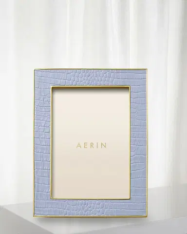 AERIN Classic Crocodile Leather Frame | Thumbnail 2 AERIN Classic Crocodile Leather Frame | Thumbnail 2
