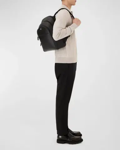 Montblanc Men's Sartorial Leather Backpack | Thumbnail 2 Montblanc Men's Sartorial Leather Backpack | Thumbnail 2