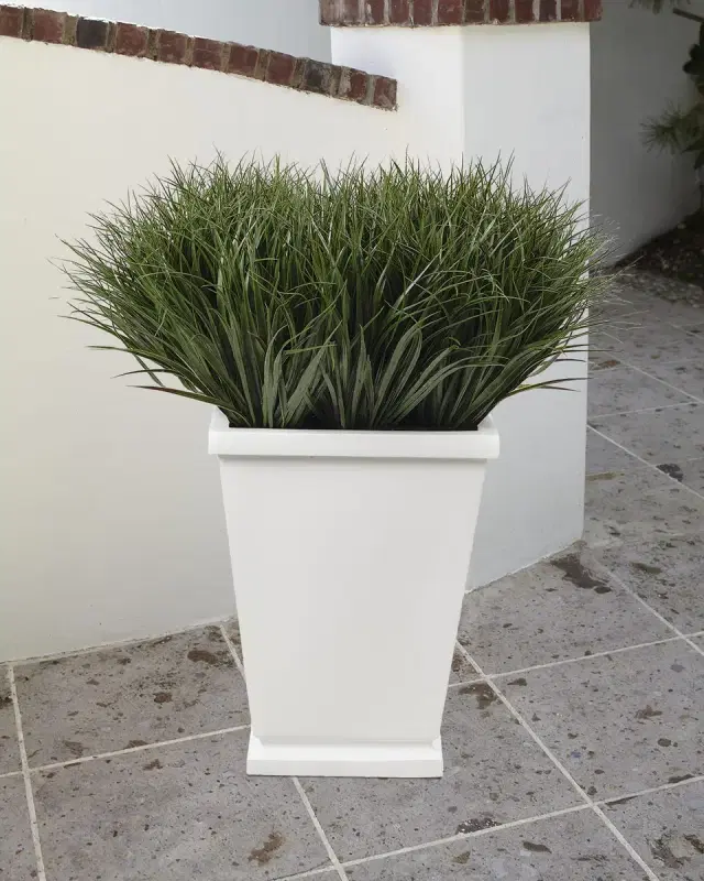 NDI Faux Grass In Tapered Square Planter, 38"T