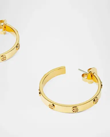 Tory Burch Icon Hoop Earrings | Thumbnail 3