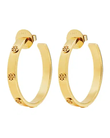 Tory Burch Icon Hoop Earrings | Thumbnail 1