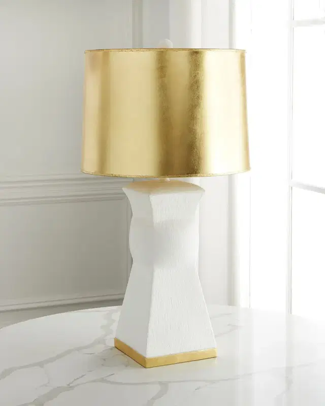 Old World Design Haven Gesso Lamp