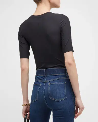 Spanx Suit Yourself Ribbed Short-Sleeve Bodysuit | Thumbnail 6 Spanx Suit Yourself Ribbed Short-Sleeve Bodysuit | Thumbnail 6