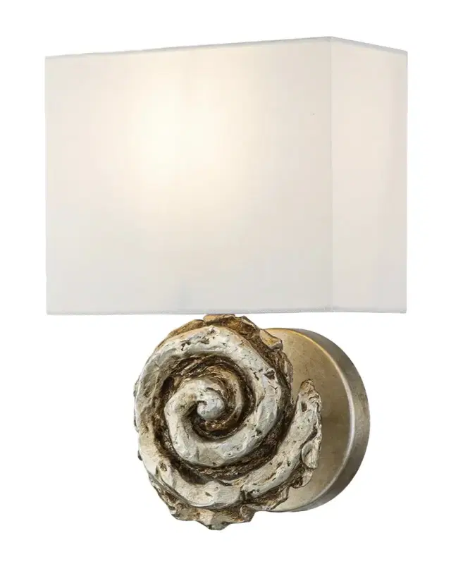 Lucas McKearn Swirl Large Sconce in Bone