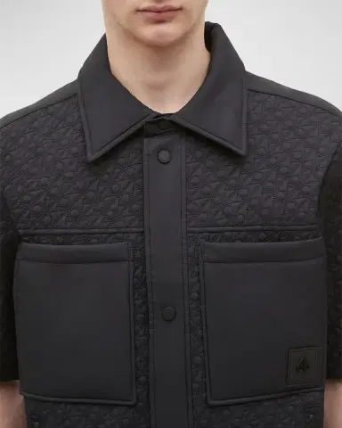 Moose Knuckles Men's Bedford Monogram Shirt Jacket | Thumbnail 4 Moose Knuckles Men's Bedford Monogram Shirt Jacket | Thumbnail 4