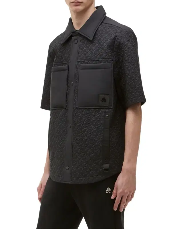 Moose Knuckles Men's Bedford Monogram Shirt Jacket