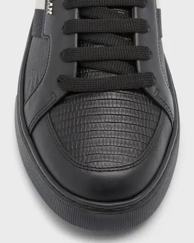 Bally Men's Moony Lizard-Embossed Leather Low-Top Sneakers | Thumbnail 6