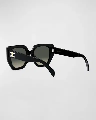 Celine Triomphe Logo Acetate Butterfly Sunglasses | Thumbnail 2 Celine Triomphe Logo Acetate Butterfly Sunglasses | Thumbnail 2
