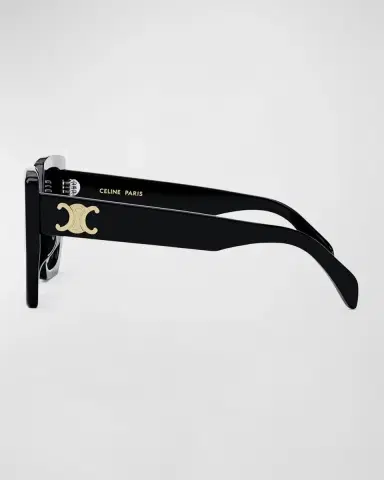 Celine Triomphe Logo Acetate Butterfly Sunglasses | Thumbnail 3 Celine Triomphe Logo Acetate Butterfly Sunglasses | Thumbnail 3