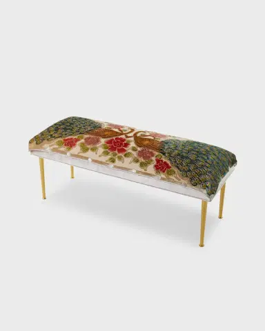 Haute House Blush Peacock Bench, 42" | Thumbnail 2 Haute House Blush Peacock Bench, 42" | Thumbnail 2