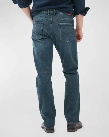 Rodd & Gunn Men's Winton Straight Leg Stonewash Denim Jeans | Thumbnail 3