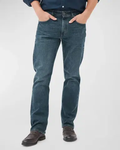 Rodd & Gunn Men's Winton Straight Leg Stonewash Denim Jeans | Thumbnail 4