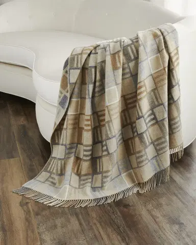 Designers Guild Bainbridge Natural Throw, 73X55 | Thumbnail 1 Designers Guild Bainbridge Natural Throw, 73X55 | Thumbnail 1