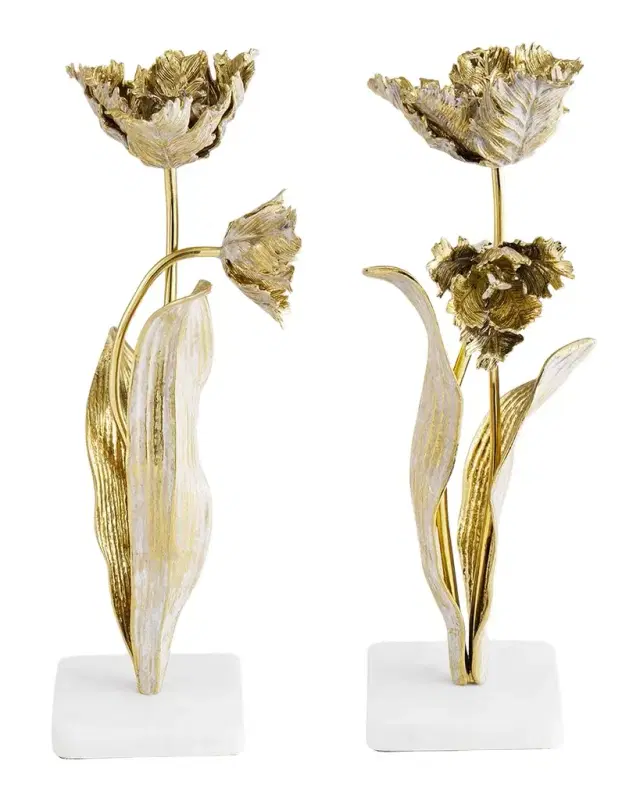 Michael Aram Tulip Candleholder, Set of 2