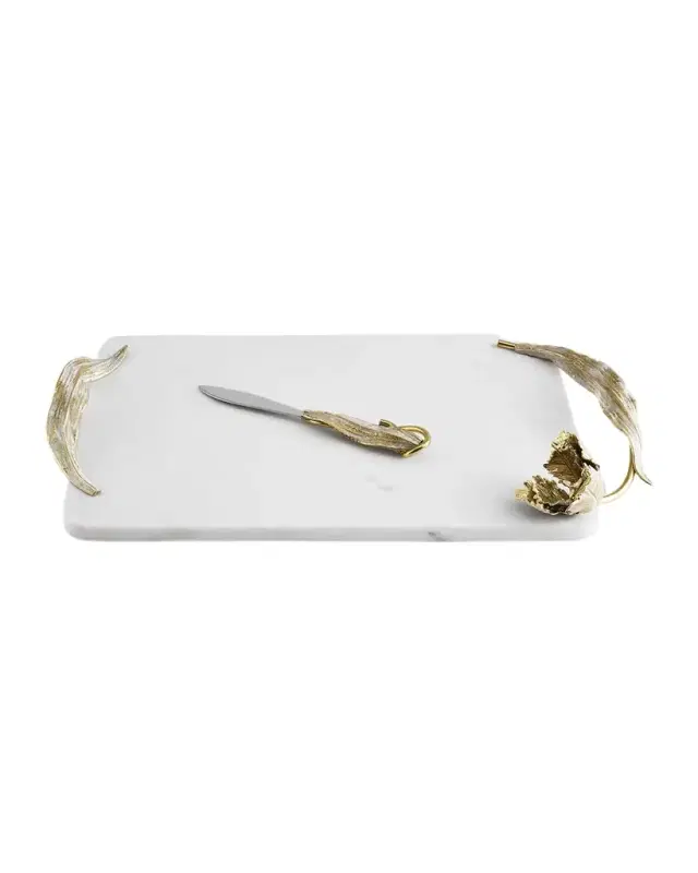 Michael Aram Tulip Cheeseboard With Knife