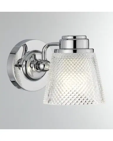Lucas + McKearn Hudson 1-Light Bath Light in Polished Chrome | Thumbnail 2