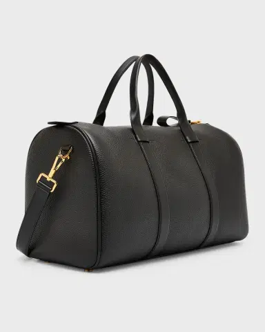 TOM FORD Men 's Buckley Large Leather Duffel Bag | Thumbnail 3