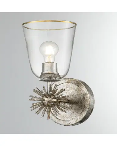 Lucas + McKearn Staring 1-Light Sconce in Silver Leaf | Thumbnail 2 Lucas + McKearn Staring 1-Light Sconce in Silver Leaf | Thumbnail 2