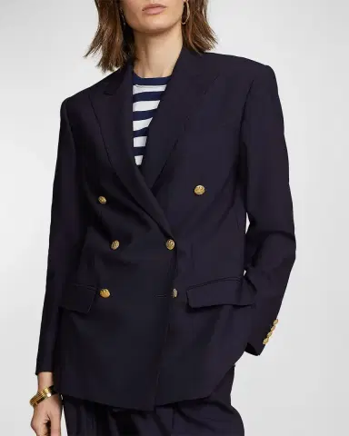 Polo Ralph Lauren Double-Breasted Wool-Blend Blazer | Thumbnail 5