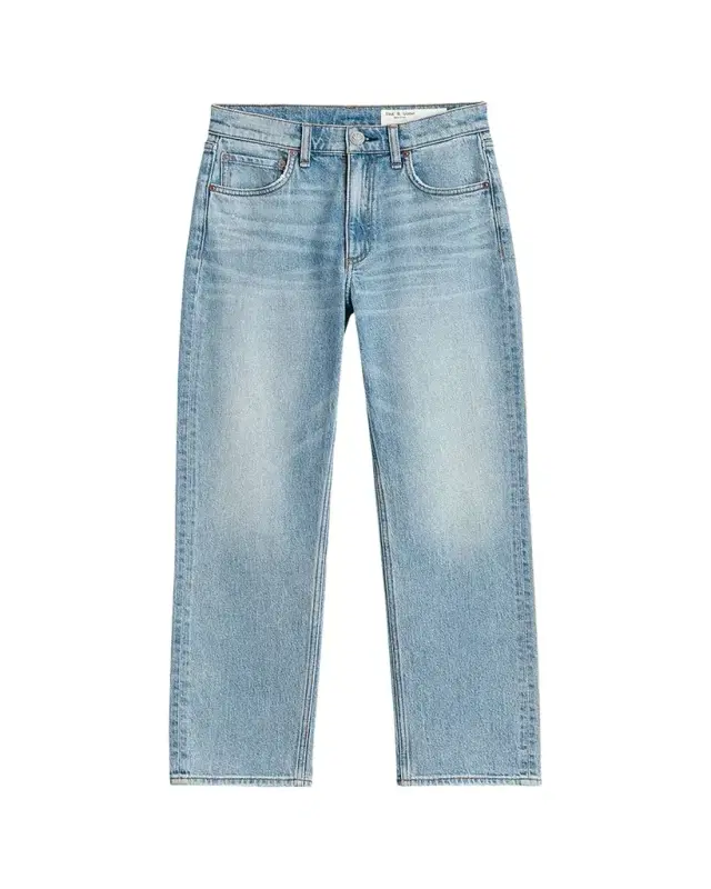 rag & bone Harlow Mid-Rise Ankle Straight Jeans