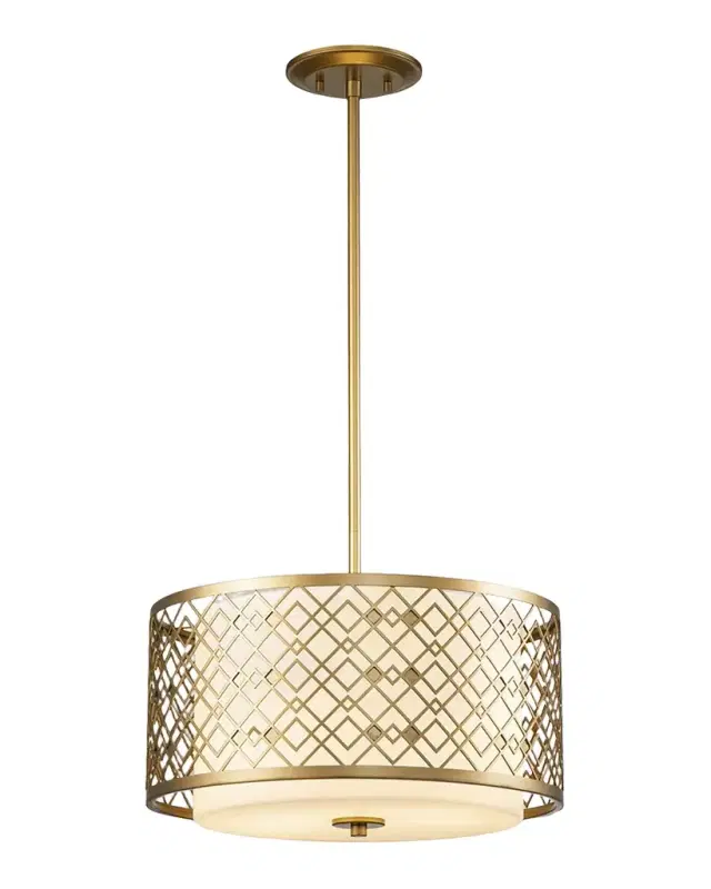 Lucas + McKearn Ziggy Large Pendant Light in Lacquered Gold