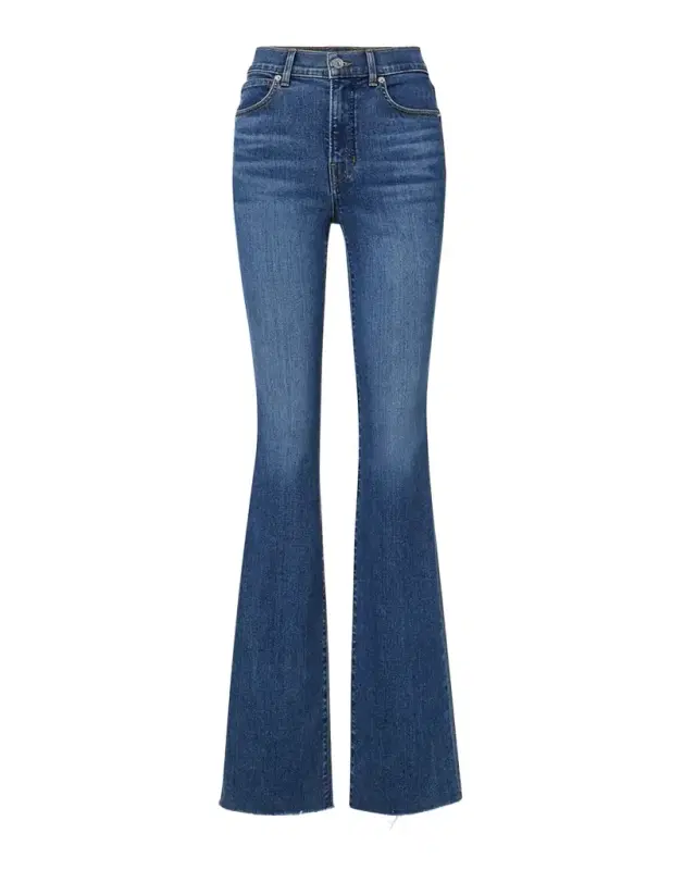 Veronica Beard Cameron Bootcut Raw Hem Jeans