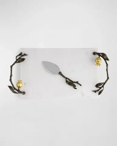 Michael Aram Pomegranate Cheeseboard With Spreader | Thumbnail 4 Michael Aram Pomegranate Cheeseboard With Spreader | Thumbnail 4