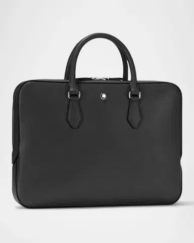 Montblanc Men's Sartorial Slim Leather Briefcase | Thumbnail 6