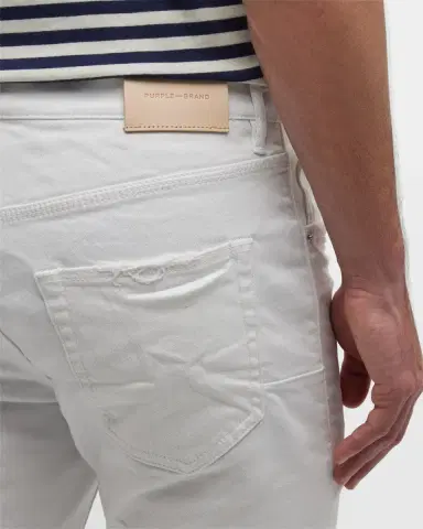 PURPLE Men's P001 Optic White Skinny Jeans | Thumbnail 7 PURPLE Men's P001 Optic White Skinny Jeans | Thumbnail 7