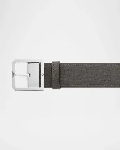 Montblanc Men's Pin Buckle Reversible Leather Belt | Thumbnail 2 Montblanc Men's Pin Buckle Reversible Leather Belt | Thumbnail 2