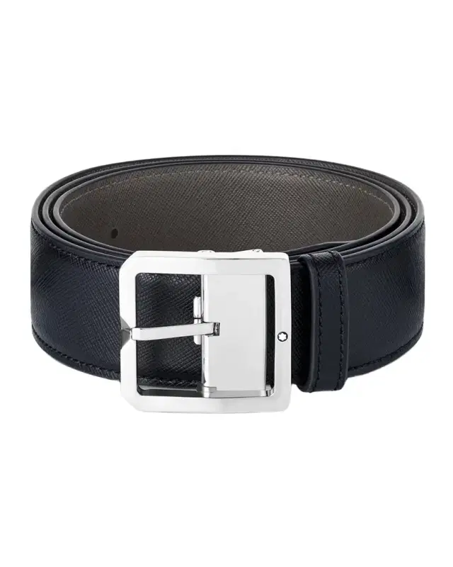 Montblanc Men 's Pin Buckle Reversible Leather Belt