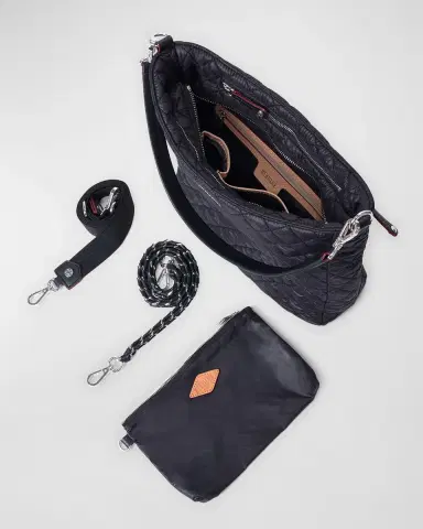 MZ Wallace Crosby Quilted Hobo Shoulder Bag | Thumbnail 3