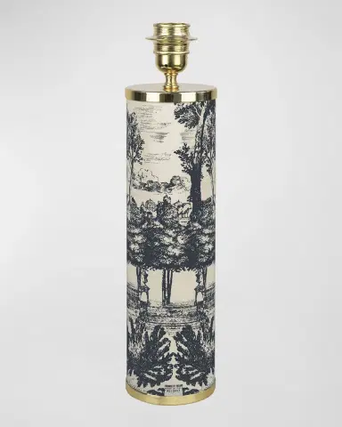 FORNASETTI Giardino Settecentesco 17" Cylindrical Lamp Base | Thumbnail 2 FORNASETTI Giardino Settecentesco 17" Cylindrical Lamp Base | Thumbnail 2