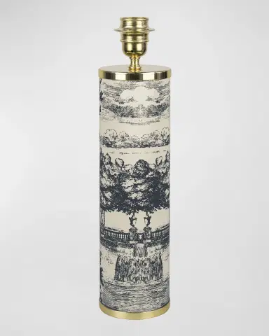 FORNASETTI Giardino Settecentesco 17" Cylindrical Lamp Base | Thumbnail 3 FORNASETTI Giardino Settecentesco 17" Cylindrical Lamp Base | Thumbnail 3