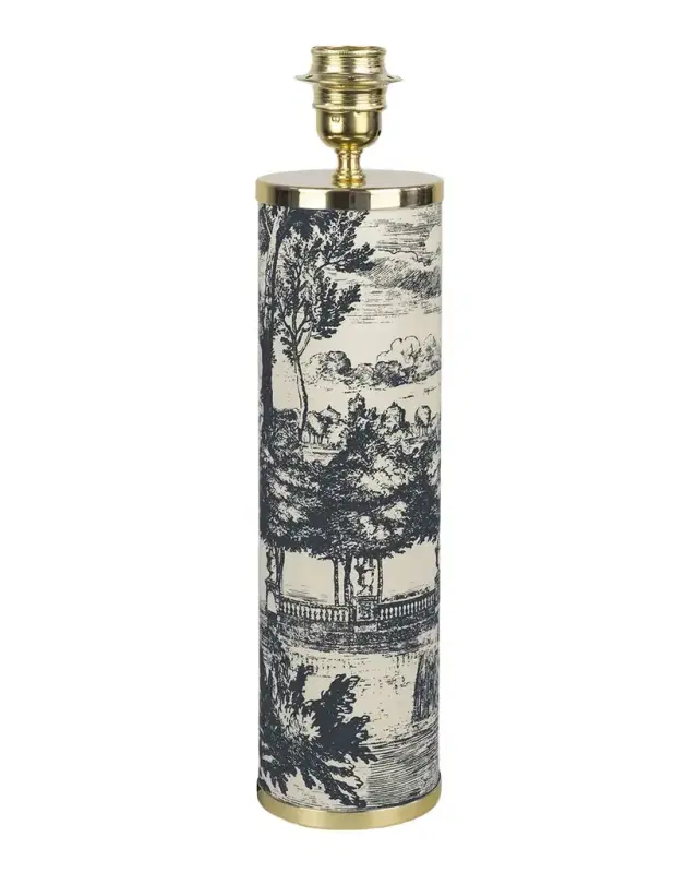 FORNASETTI Giardino Settecentesco 17" Cylindrical Lamp Base