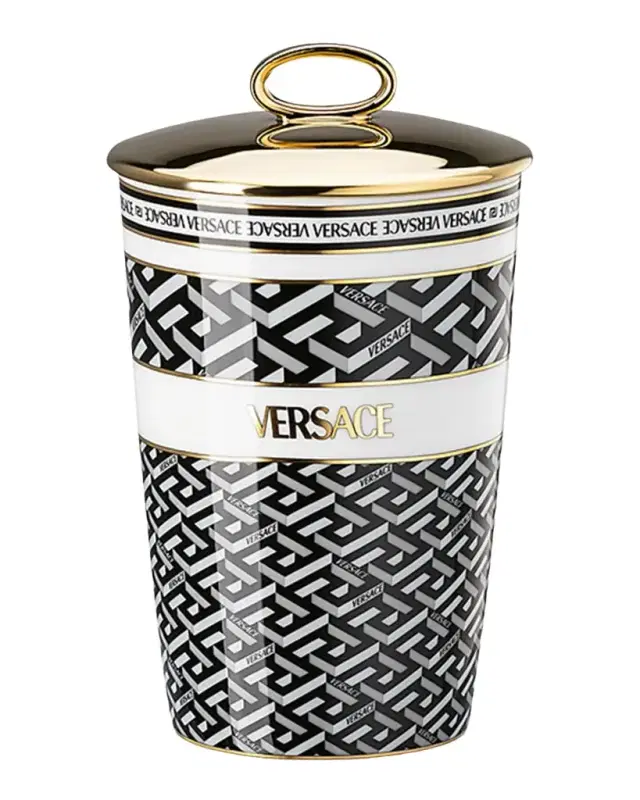 Versace La Greca Signature Scented Votive with Lid